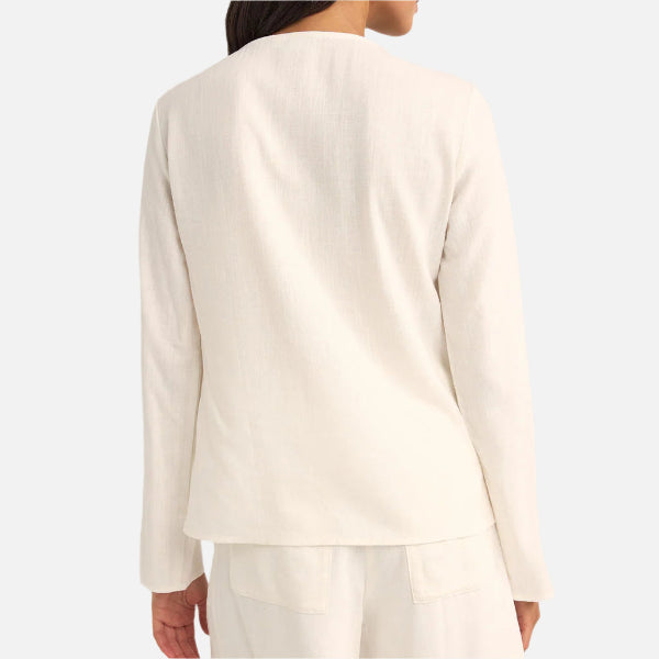 Rhythm Kayla Long Sleeve Top - White