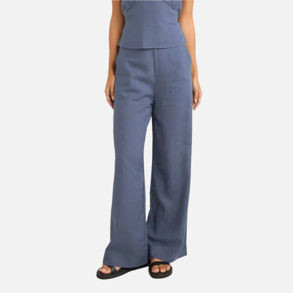 Rhythm Stevie Wide Leg Pant - Blue