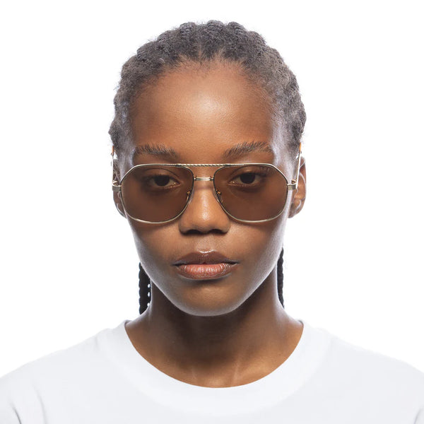 Aire Cosmos Sunglasses - Bright Gold