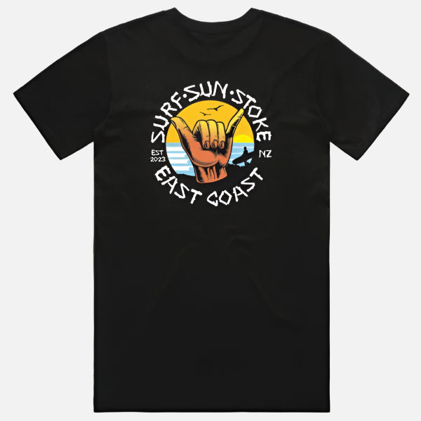 Surf Sun Stoke East Coast Tee