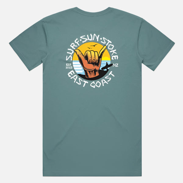 Surf Sun Stoke East Coast Tee