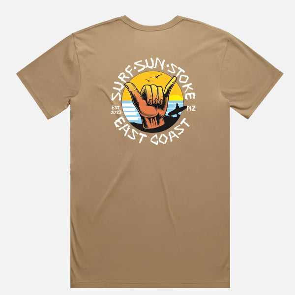 Surf Sun Stoke East Coast Tee