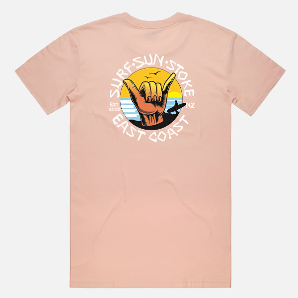 Surf Sun Stoke East Coast Tee