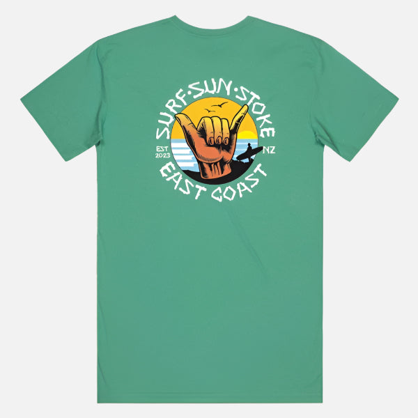 Surf Sun Stoke East Coast Tee