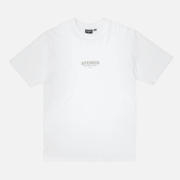 Afends Vinyl Retro Fit Tee - White