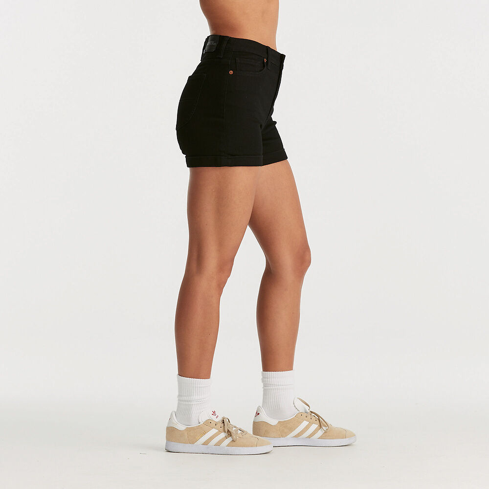 Riders Mid Thigh Short - Jet Black