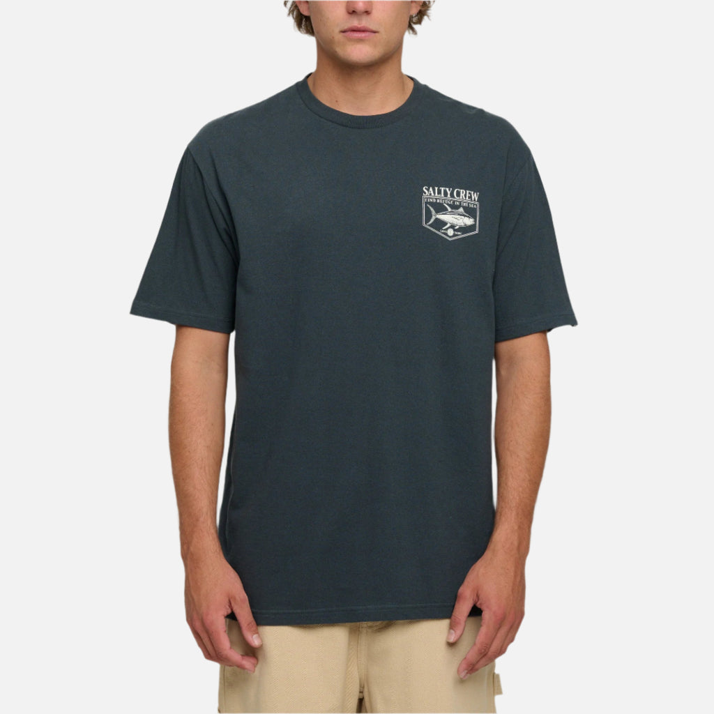 Salty Crew Angler Standard Tee - Coal