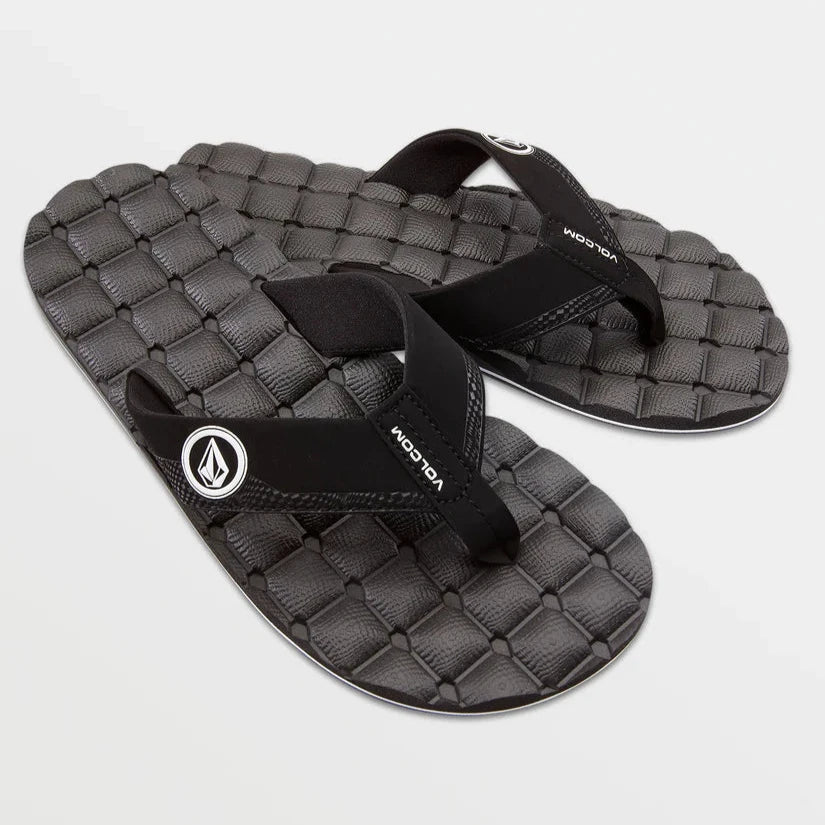 Volcom Recliner Sandals - Black/White