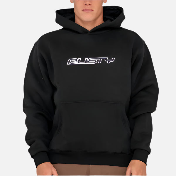 Rusty Flip Daddy Hooded Fleece - Black