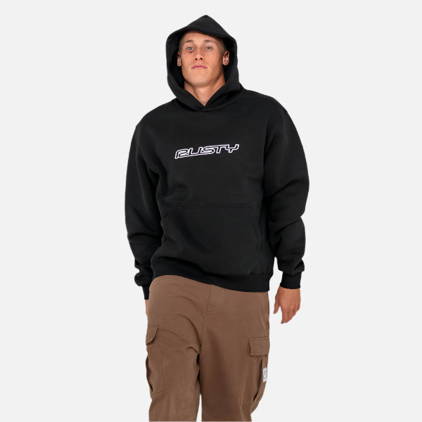 Rusty Flip Daddy Hooded Fleece - Black