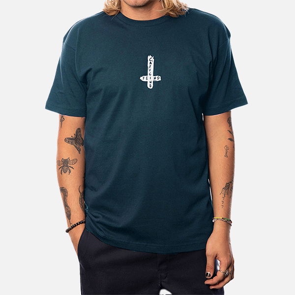 A Lost Cause Caffeind Tee - Patrol Blue