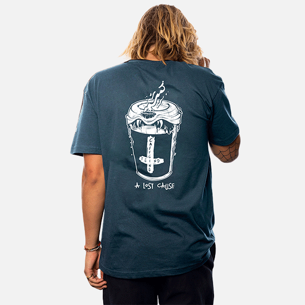 A Lost Cause Caffeind Tee - Patrol Blue