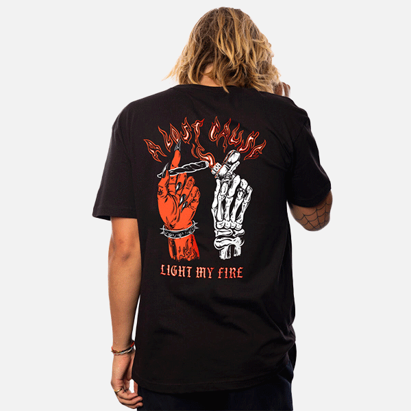 A Lost Cause Light My Fire Tee - Black