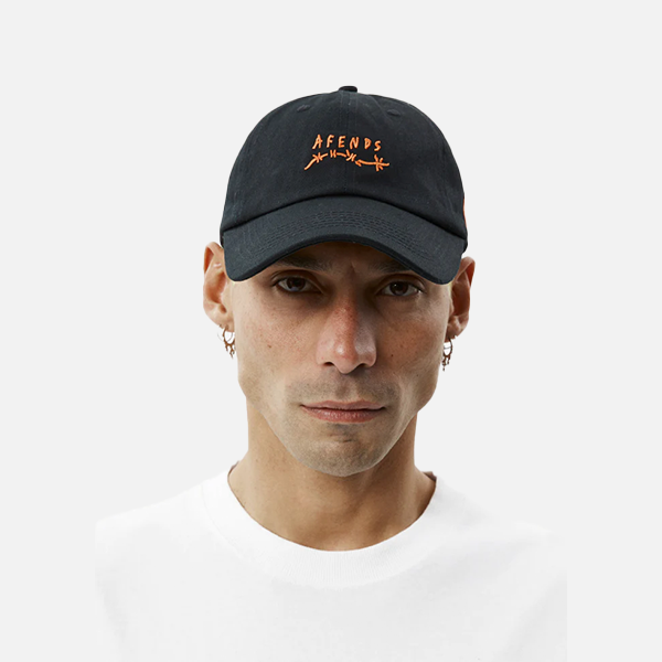 Afends Barbwire 6 Panel Cap - Black