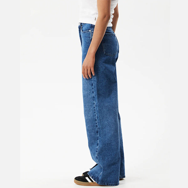 Afends Bella Hemp Baggy Jeans - Authentic Blue