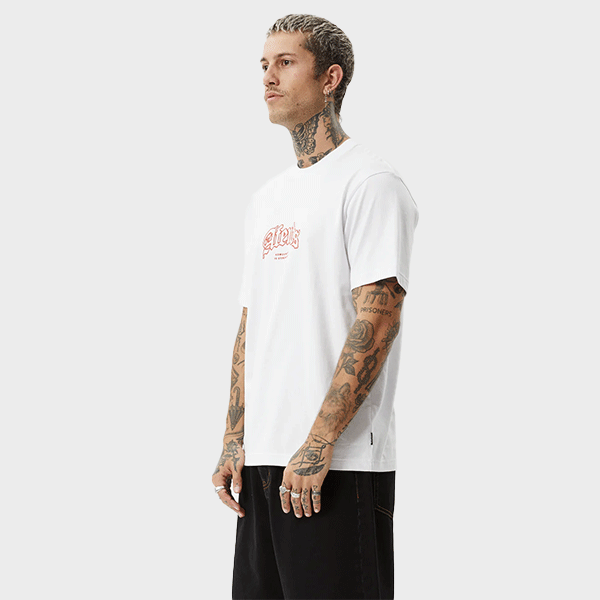 Afends Home Recycled Retro Fit Tee - White