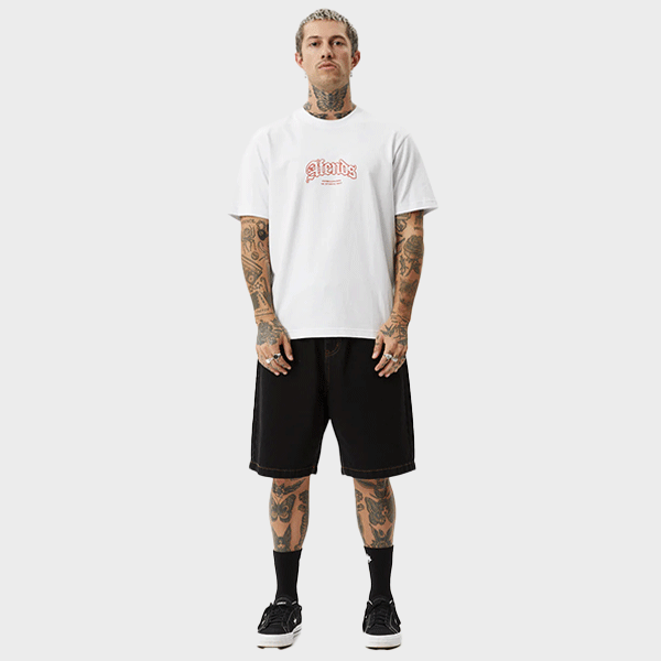 Afends Home Recycled Retro Fit Tee - White