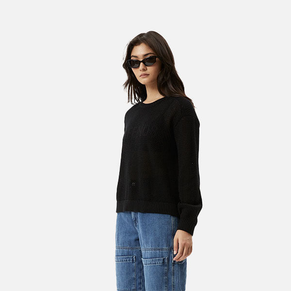 Afends Ryder Knit Jumper - Black