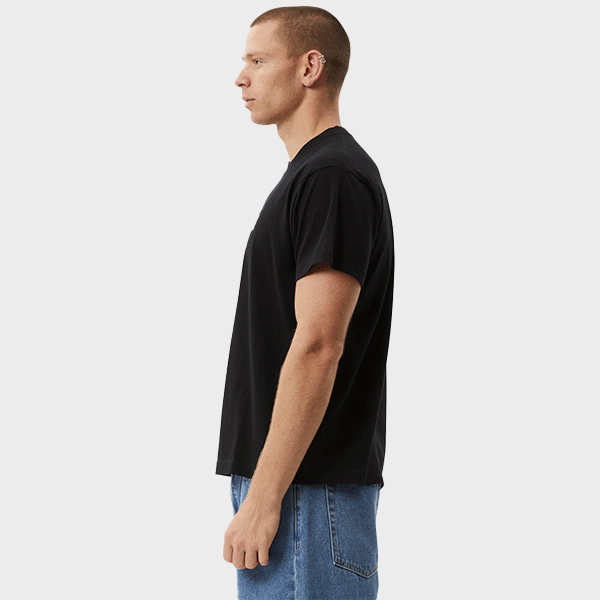 Afends Take A Trip Recycled Boxy Fit Tee - Black