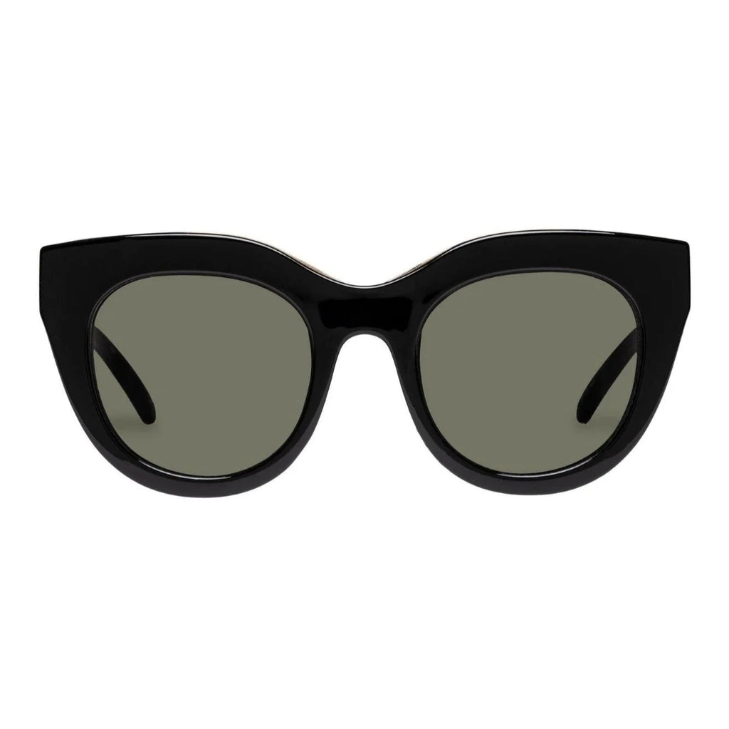 Le Specs Air Heart Sunglasses - Black/Gold