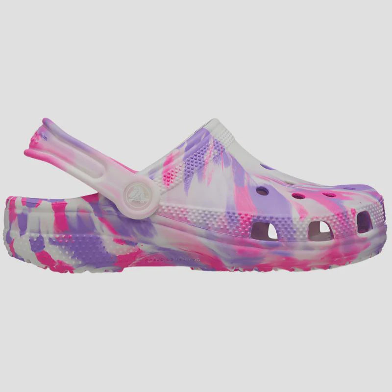 Crocs Classic Glow Marbled Clog Toddler - Pink Crush/Multi