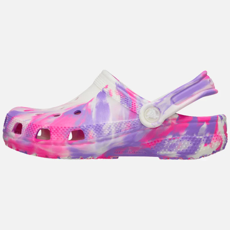 Crocs Classic Glow Marbled Clog Toddler - Pink Crush/Multi