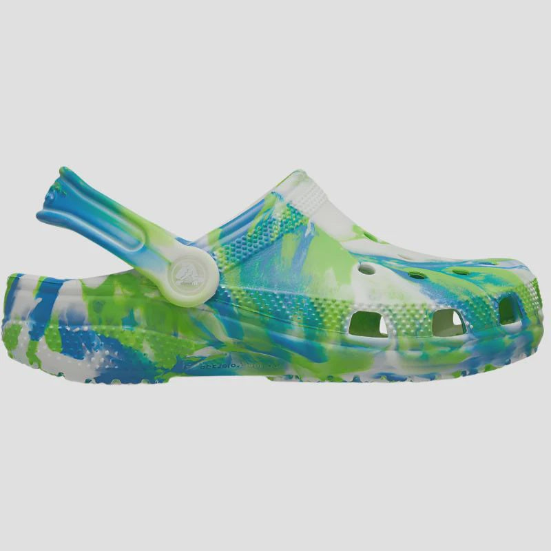 Crocs Classic Glow Marbled Clog Toddler - Prep Blue/Multi