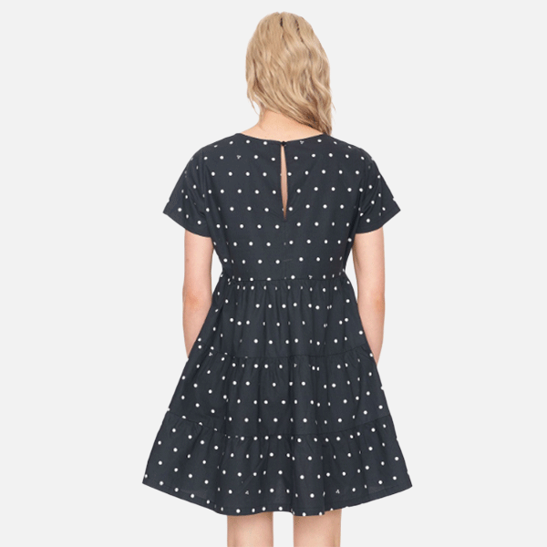 Huffer Bardot Milly Dress - Polka Dot