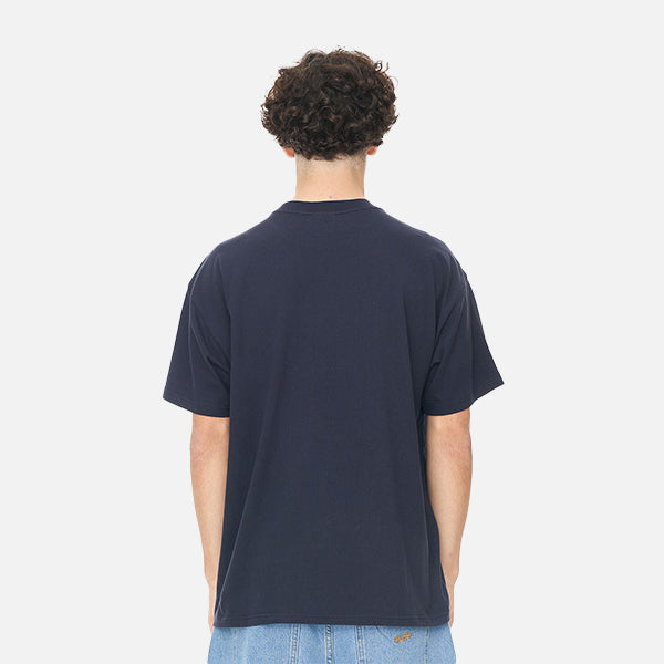 Huffer Block Tee 220/Numeral - Navy