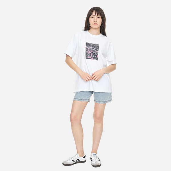 Huffer Relax Tee 220/Flower Bed - White