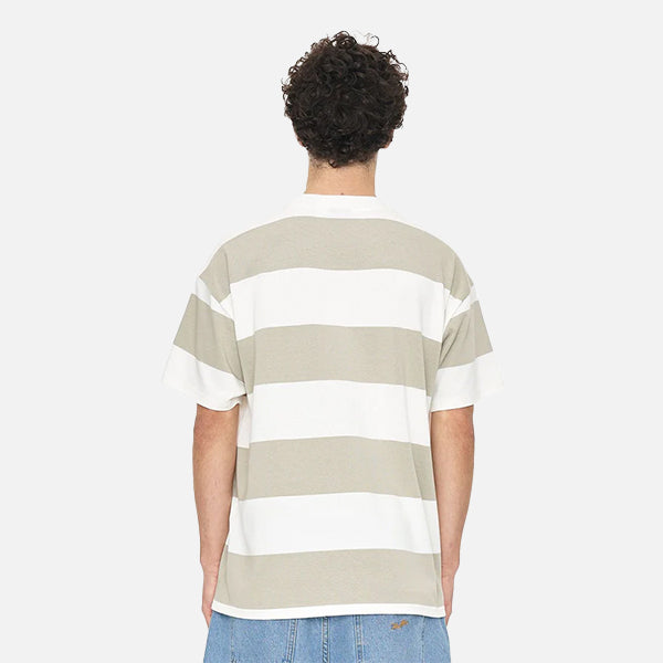 Huffer Stripe Block Tee - Moonrock/Chalk