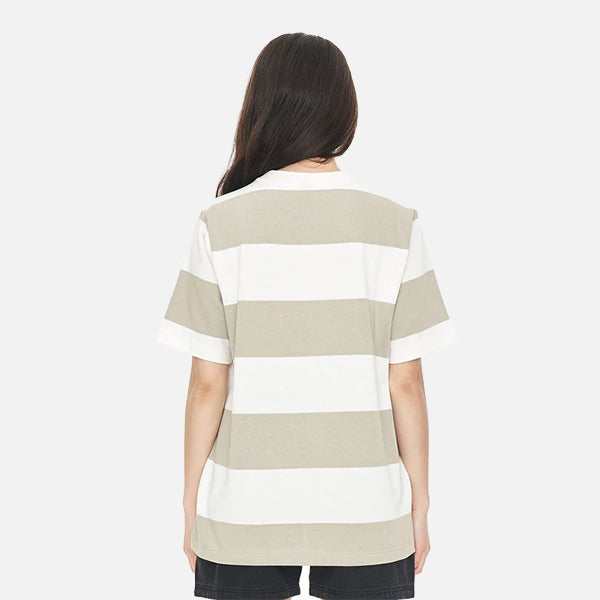 Huffer Stripe Relax Tee - Moonrock/Chalk