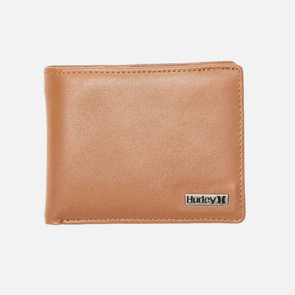 Hurley One & Only Leather Wallet - Tan