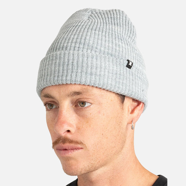 Hurley Staple Beanie - Heather Grey