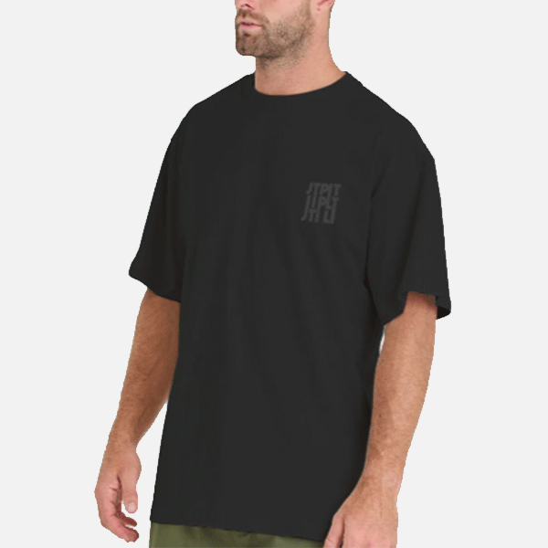 Jet Pilot Stacked Tee - Black