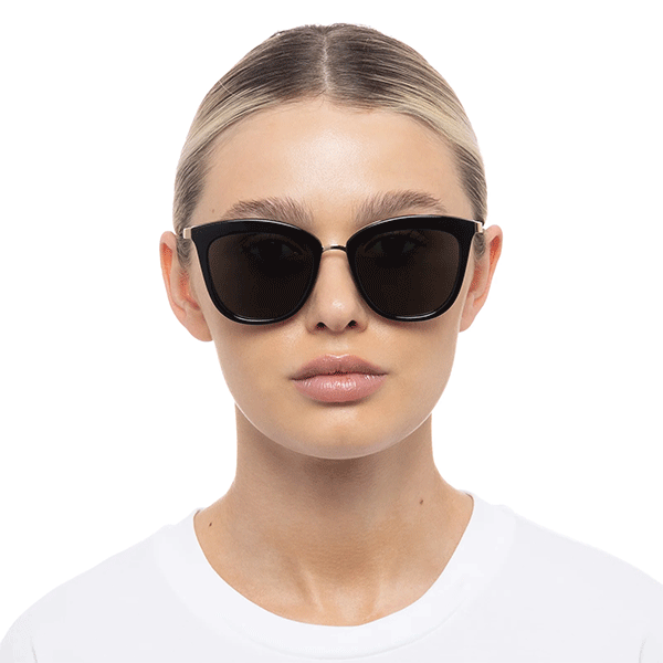 Le Specs Caliente Sunglasses - Black/Gold