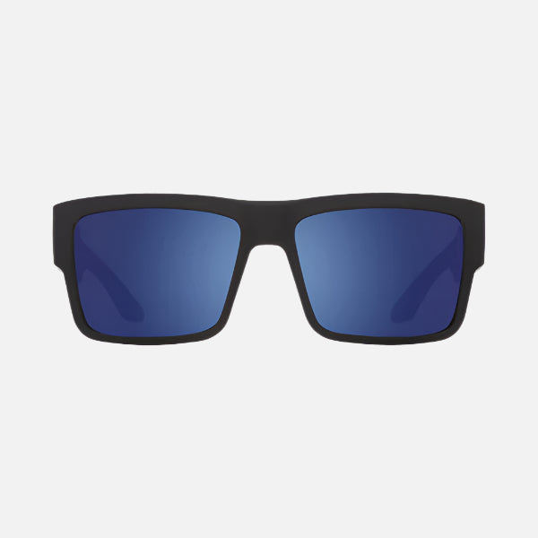 Spy Sunglasses Cyrus - Soft Matte Black Happy Bronze W/ Blue Spectra