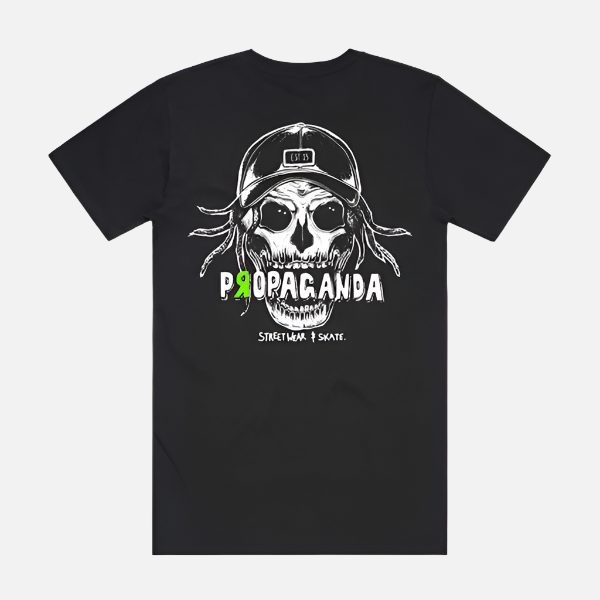 Propaganda Youth Dread Skull Tee - Black