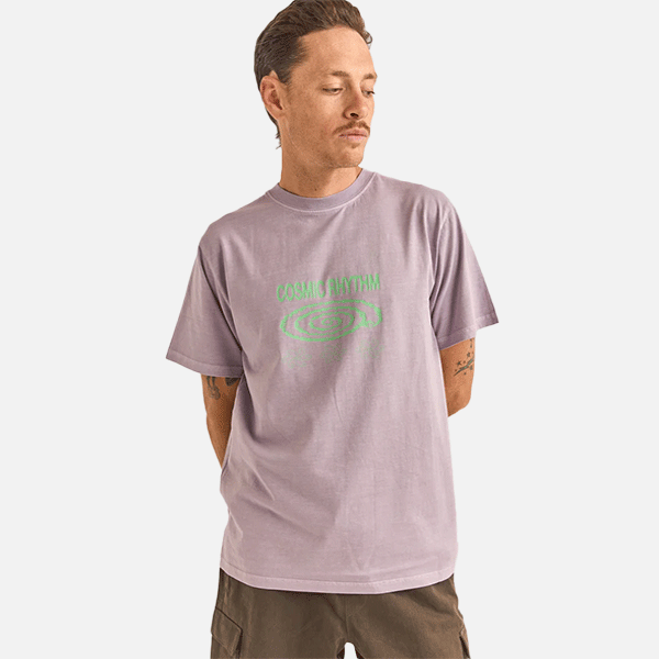 Rhythm Swirl Vintage Tee - Plum