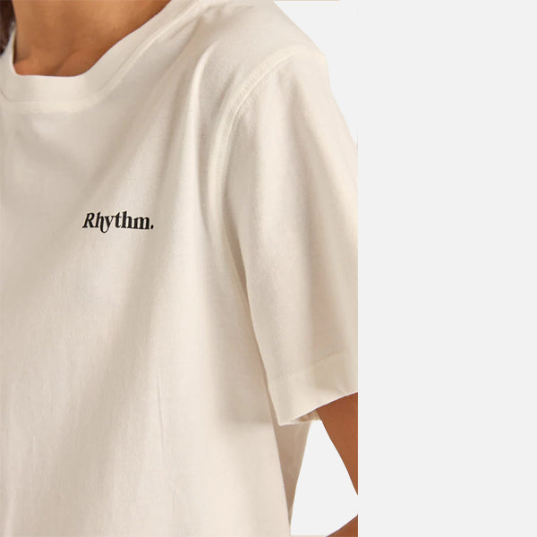 Rhythm Logo Boyfriend Tee - White