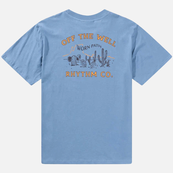 Rhythm Worn Path Tee - Sea Blue