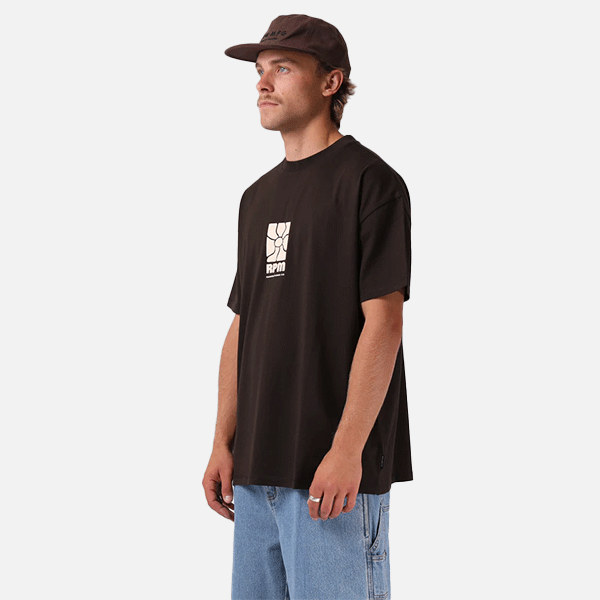 RPM Flower OS Tee - Espresso