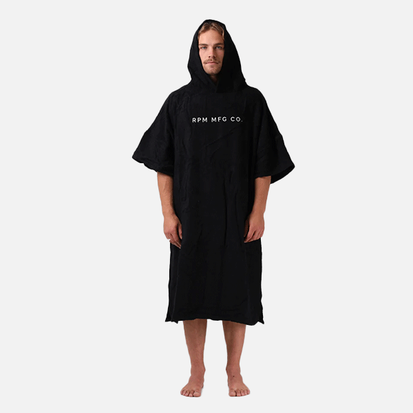 RPM Hooded towel - Black