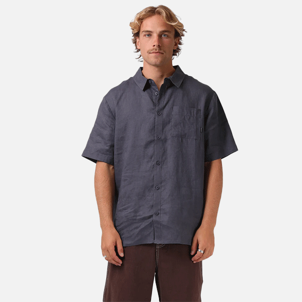 RPM Linen SS Shirt - Carbon