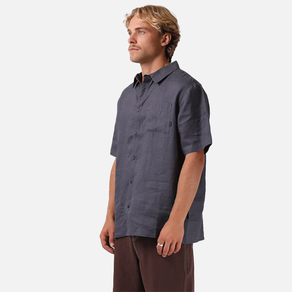 RPM Linen SS Shirt - Carbon