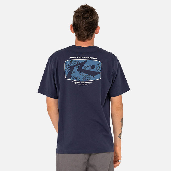 Rusty Advocate SS Tee - Navy Blue