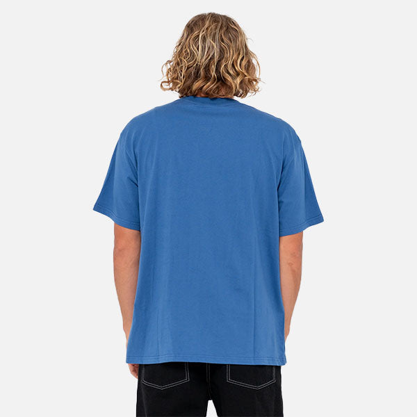 Rusty Boxed Out Centre Front SS Tee - Delft Blue