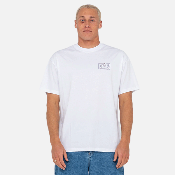 Rusty Boxed Out SS Tee - White