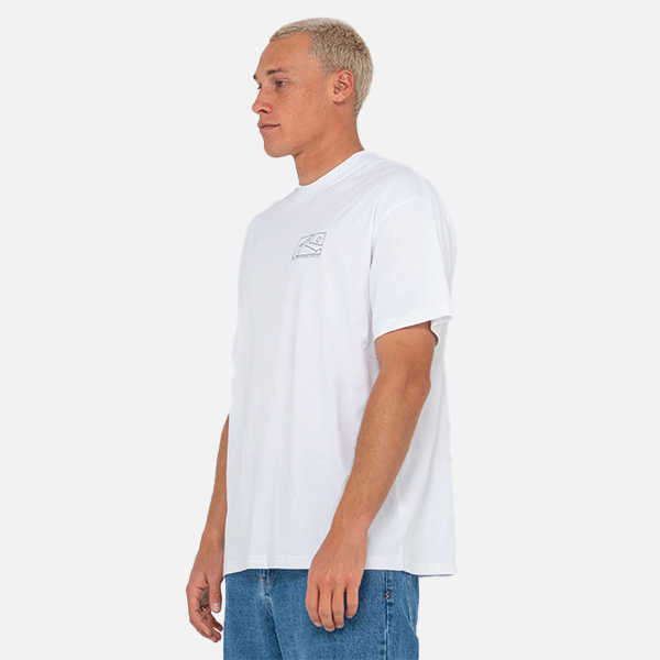 Rusty Boxed Out SS Tee - White