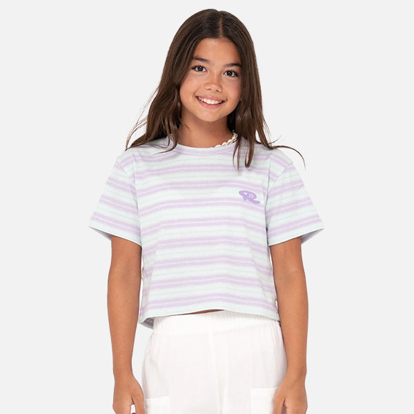 Rusty Girls Camila Stripe Tee - Vibrant Turquoise